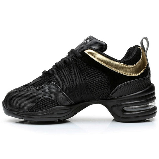 Baskets danse Alexiya noir & or T38