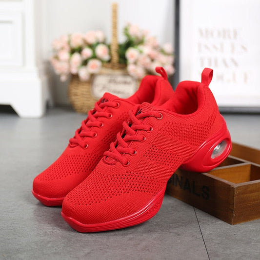 Baskets danse Dudeli rouge T38